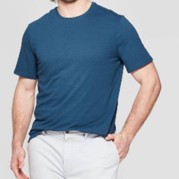 760-761 MENDS 5XL THUNDERBOLT BLUE TEE IN GOODFELLOW - Picture 1 of 1